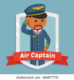 african pilot in emblem