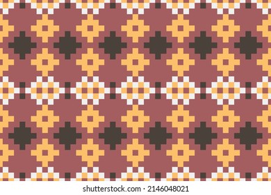  Patrones geométricos de píxel africano de tela de África, patrón de nación navajo. Ornamento Diseño de arte tradicional para estampado alfombra, papel pintado, ropa, envoltura, sencillez, fondo, vestimenta mexicana
