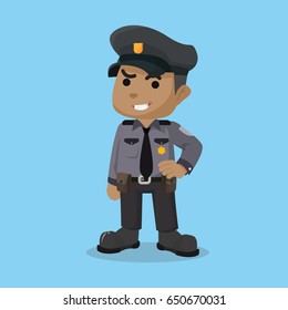 African Police Officer Stock Vector (Royalty Free) 650670031 | Shutterstock