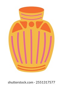 african pottery culture icon isolated