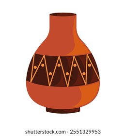 african pottery culture icon isolated