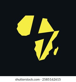 African Power Electricity Vector Image