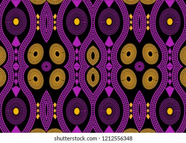 purple ankara fabric