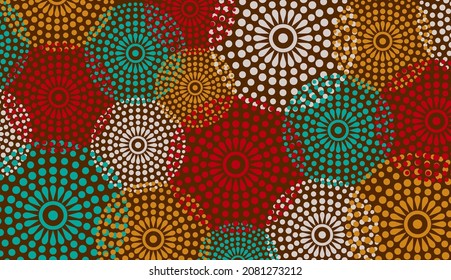 African Print fabric, Ethnic handmade ornament for your design, Ethnic and tribal motifs geometric elements. Vector texture, afro textile Ankara fashion style. Pareo wrap dress, batik style