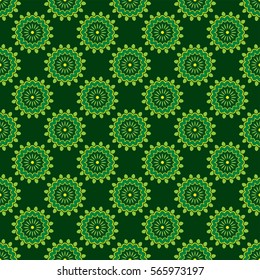 African print green