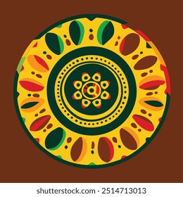 African prints vector logo Ethiopian colours