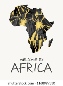 African radiated tortoise map illustration