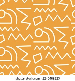 Patrón africano sin costuras. Textura de fondo geométrico étnico. Ornamento azteca, paquete de impresión tribal. Ilustración vectorial. Decorativo fondo abstracto de moda. Estilo retro