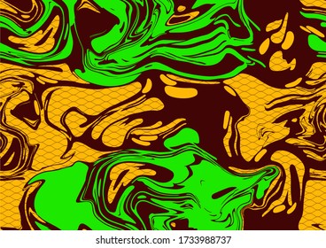 african seamless pattern, picture art and abstract background, vector illustration file.