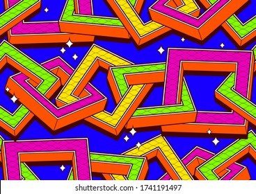 african seamless pattern, picture art and abstract background, vector illustration file.