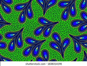 african seamless pattern, picture art and abstract background.