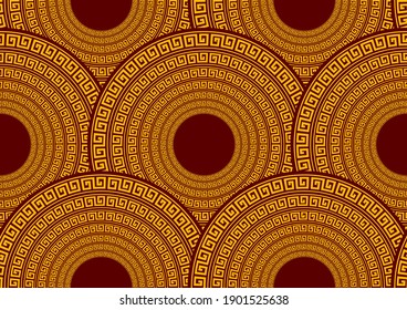 african seamless pattern, picture art and abstract background.