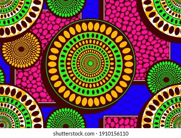 african seamless pattern, picture art and abstract background.