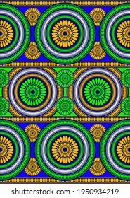 african seamless pattern, picture art and abstract background.