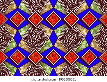 african seamless pattern, picture art and abstract background.