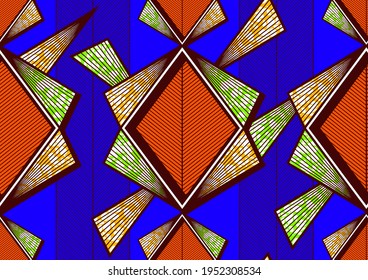 african seamless pattern, picture art and abstract background.