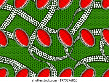 african seamless pattern, picture art and abstract background.