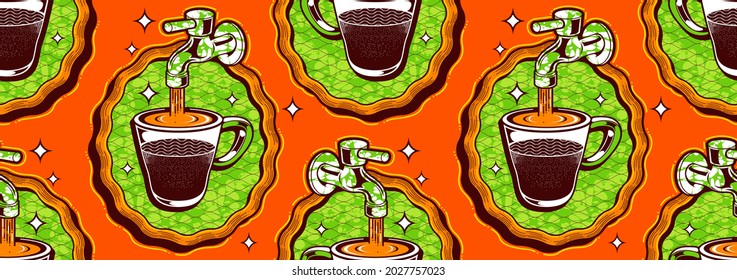 patrón africano sin fisuras, arte gráfico y fondo abstracto.