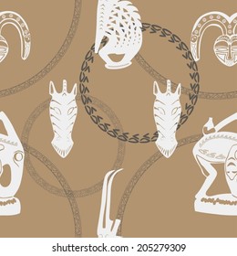 African seamless pattern. RGB
