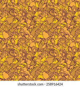 African seamless pattern. Vector illustration