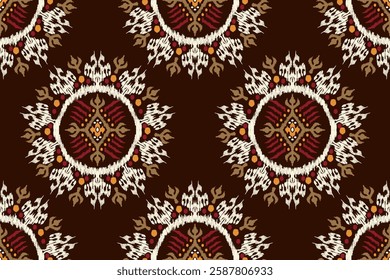 African seamless pattern,African floral seamless pattern,vector illustration,abstract background,Ikat floral pattern,Aztec style,design for texture,fabric,clothing,decoration,print,tile,fashion design