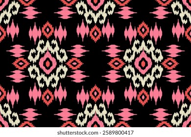 African seamless pattern,African floral seamless pattern,vector illustration,abstract background,Ikat floral pattern,Aztec style,design for texture,fabric,clothing,decoration,print,tile,fashion design