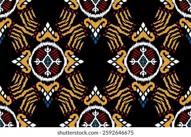 African seamless pattern,African floral seamless pattern,vector illustration,abstract background,Ikat floral pattern,Aztec style,design for texture,fabric,clothing,decoration,print,tile,fashion design