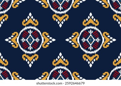 African seamless pattern,African floral seamless pattern,vector illustration,abstract background,Ikat floral pattern,Aztec style,design for texture,fabric,clothing,decoration,print,tile,fashion design