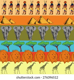 African seamless texture