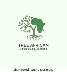 African seeding template logo vector
