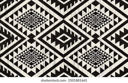 African silhouette print. Ethnic border. Ancient tribe. Aztec and Mayan graphic. Mexican shapes.print. Ethnic border. Ancient tribe. Aztec and Mayan graphic. Mexican shapes. decor blanket, rug. Woven 