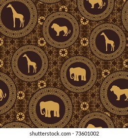 African stile seamless pattern