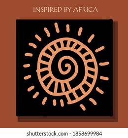 African style. Africa. Vector ethnic illustration.