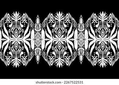 African style, Aztec Ikat paisley embroidery. Navajo geometric ethnic oriental seamless pattern traditional, Abstract vector, Chevron embroidery illustration,Design for printing business.