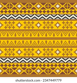 African style geometrical ornamental seamless background texture. Seamless pattern with aztec ornament. Aztec pattern. Seamless background with geometrical ornament.