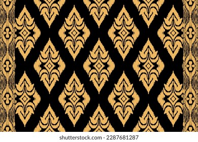 African style, paisley embroidery, Aztec Ikat paisley embroidery. Navajo geometric ethnic oriental seamless pattern traditional, Abstract vector, Chevron embroidery illustration.