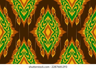 African style, paisley embroidery, Aztec Ikat paisley embroidery. Navajo geometric ethnic oriental seamless pattern traditional, Abstract vector, Chevron embroidery illustration.