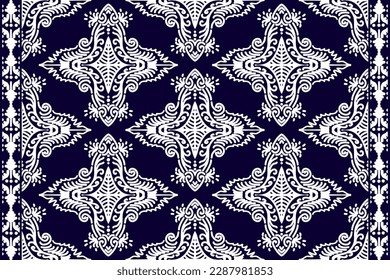 African style, paisley embroidery, Aztec Ikat paisley embroidery. Navajo geometric ethnic oriental seamless pattern traditional, Abstract vector, Chevron embroidery illustration,Design for printing.