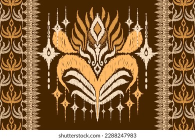 African style, paisley embroidery, Aztec Ikat paisley embroidery. Navajo geometric ethnic oriental seamless pattern traditional, Abstract vector, Chevron embroidery illustration,Design for printing.