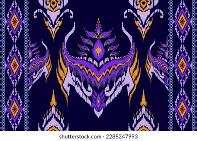 African style, paisley embroidery, Aztec Ikat paisley embroidery. Navajo geometric ethnic oriental seamless pattern traditional, Abstract vector, Chevron embroidery illustration,Design for printing.