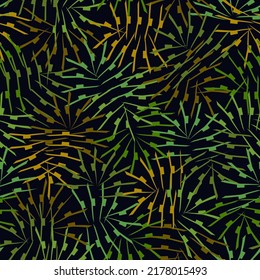 African style seamless pattern. Bright ethnic, tribal ornament. Floral motif ornamental background. Ankara wax inspired fabric, cloth, textile print, digital paper. Freehand design abstract wallpaper