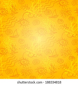 african summer seamless pattern. Vector illustration