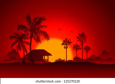 African sunset