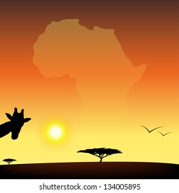 African sunset