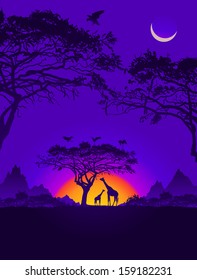African sunset