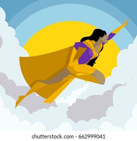 Delivery Service Illustration Deliveryman Flying Wear Stock Vector ...