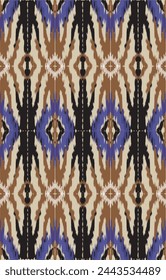 Patrón sin costuras de textil africano en fondo de vainilla. Patrón étnico africano geométrico tradicional. Estilo azteca ilustración vectorial abstracta. Diseño para textura textil, tela, ropa y envoltura.