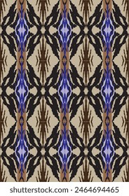 Patrón sin costuras de textil africano sobre fondo de vainilla. Patrón étnico africano geométrico tradicional. Estilo azteca Ilustración vectorial abstracta. Diseño para textura textil, tela, ropa y envoltura.
