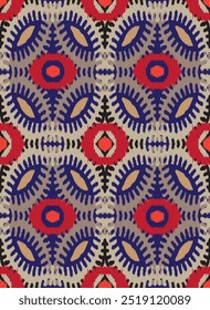 Têxtil africano sem emenda 
cor azul fundo.Geometric padrão étnico africano tradicional.estilo asteca vetor abstrato illustration.design para textura têxtil,tecido,roupas,envoltório.