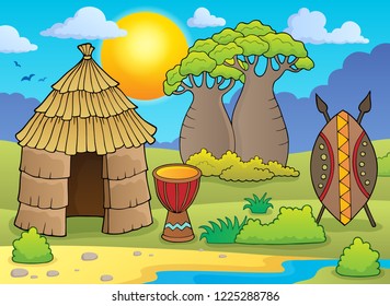 African thematics image 2 - eps10 vector illustration.